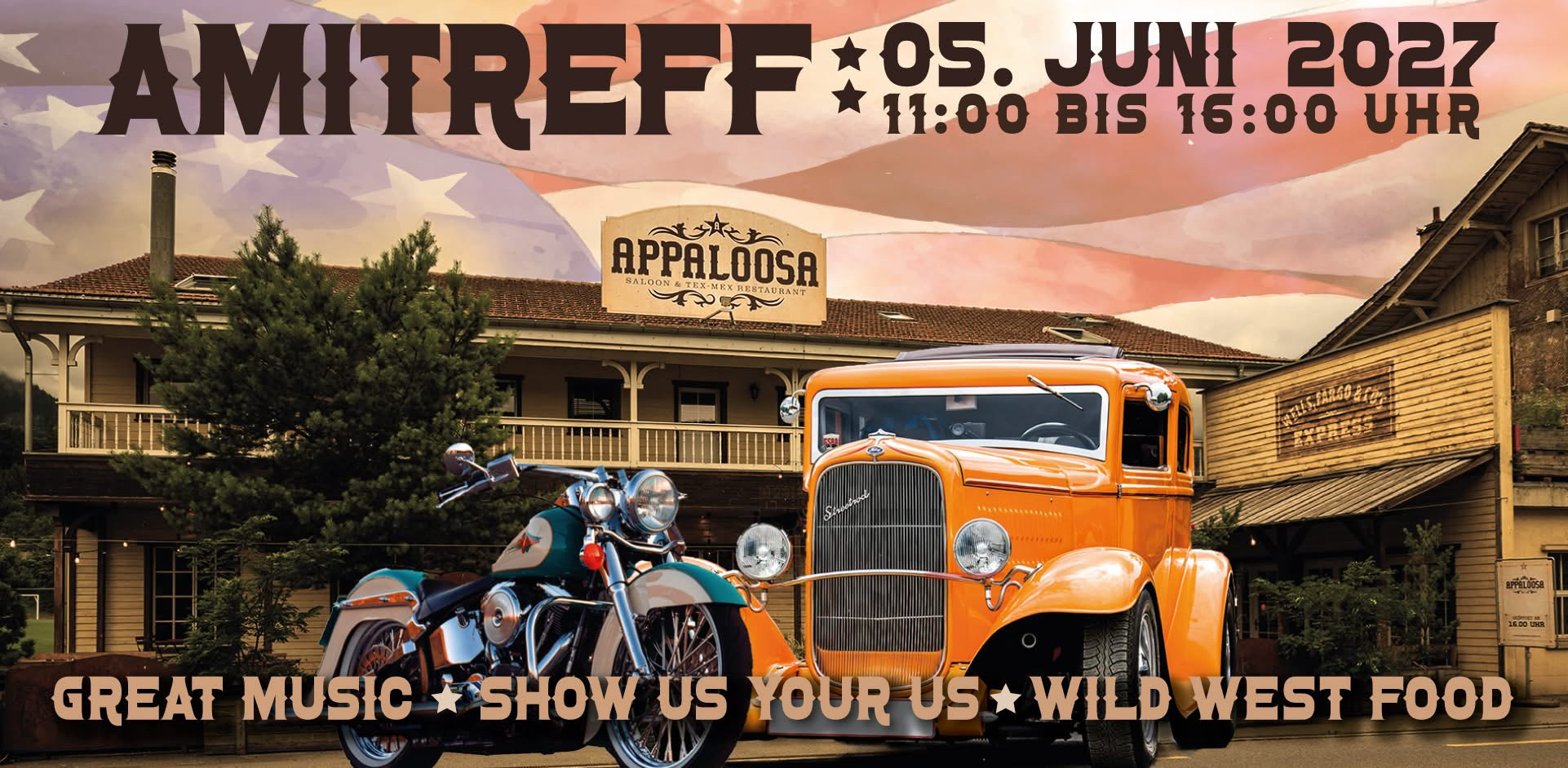 Amitreffen US Cars & Bikes – Appaloosa Saloon